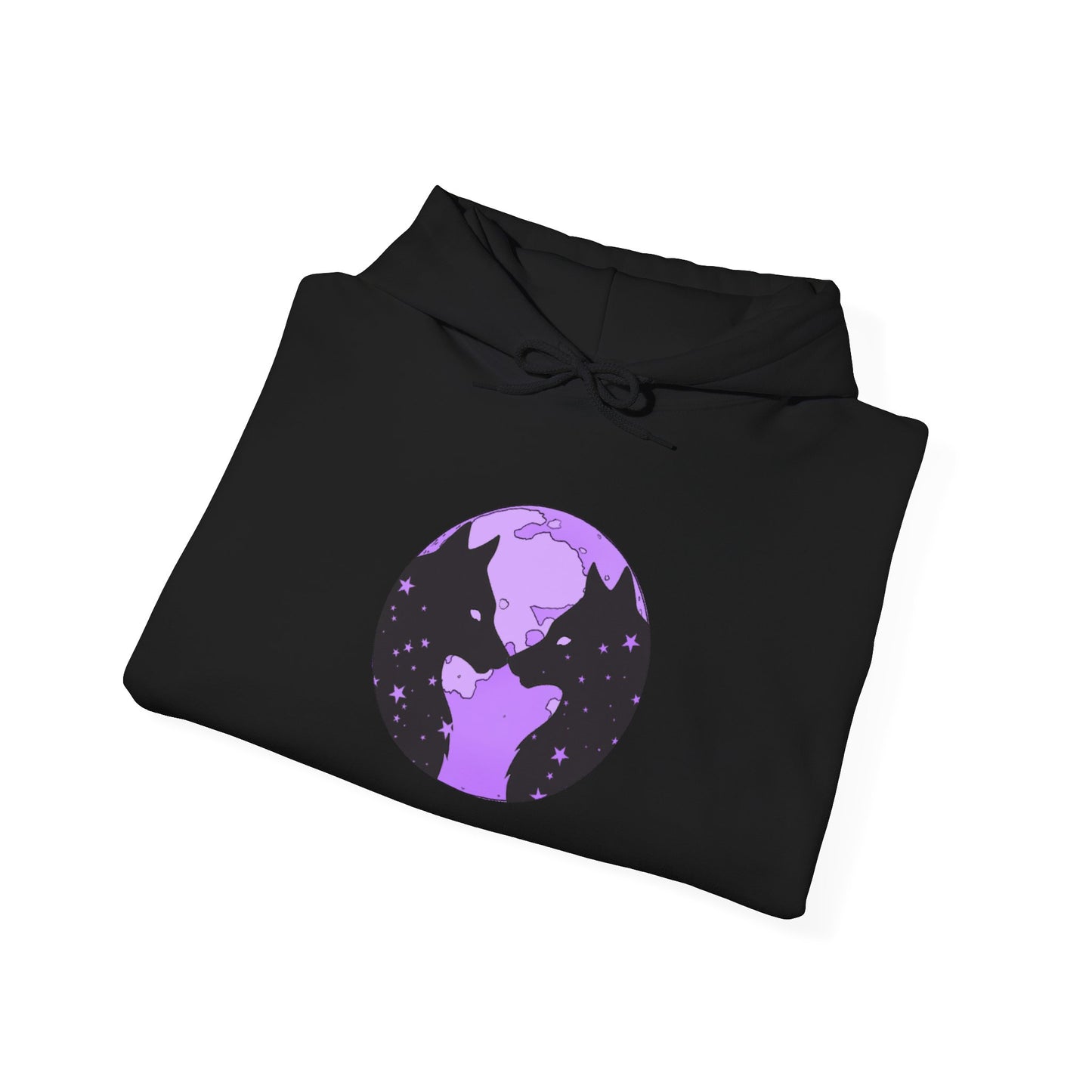 Kissing Wolves Logo Hoodie