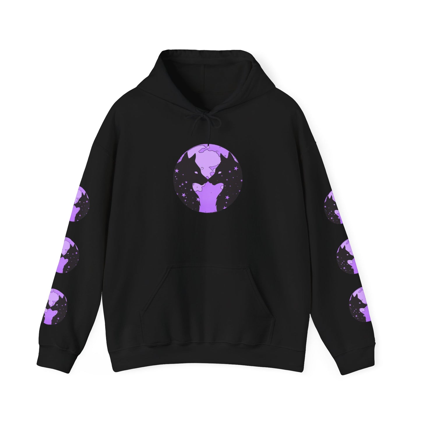 Kissing Wolves Logo Hoodie