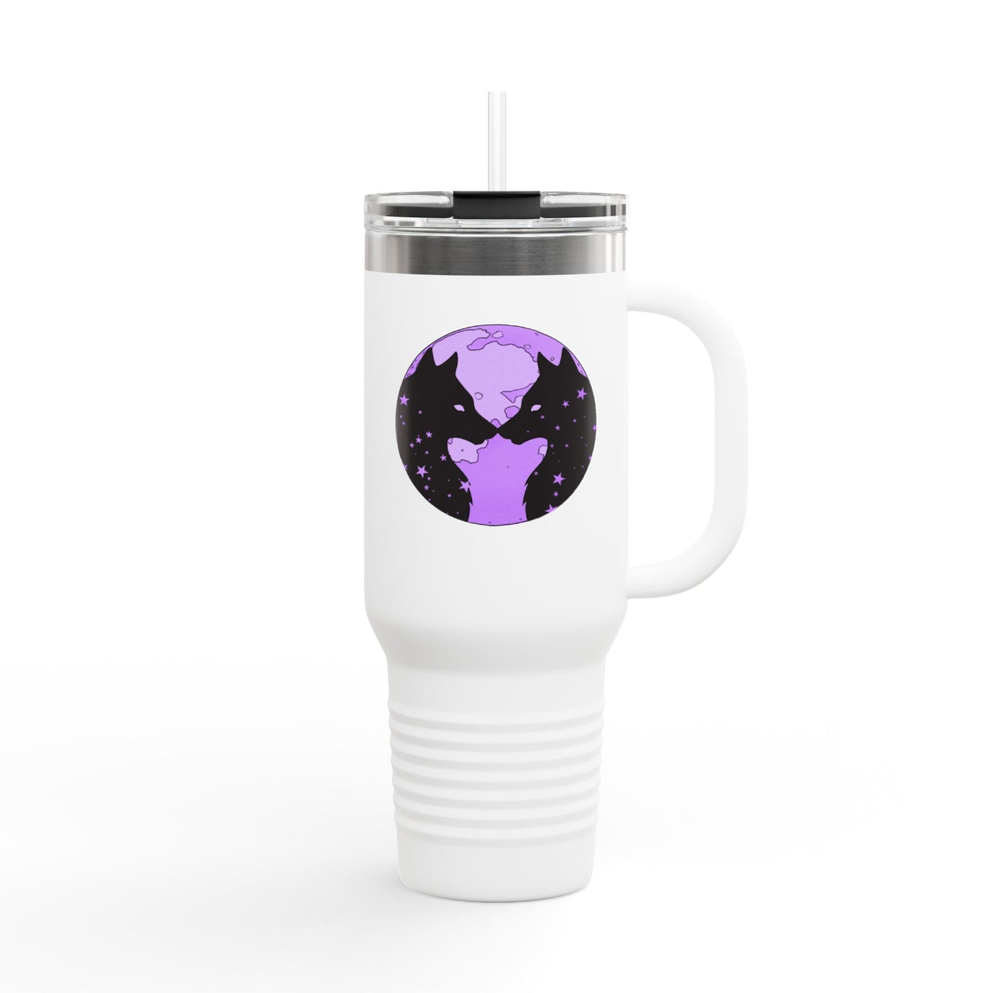 Kissing Wolves Insulated Travel Mug, 40oz