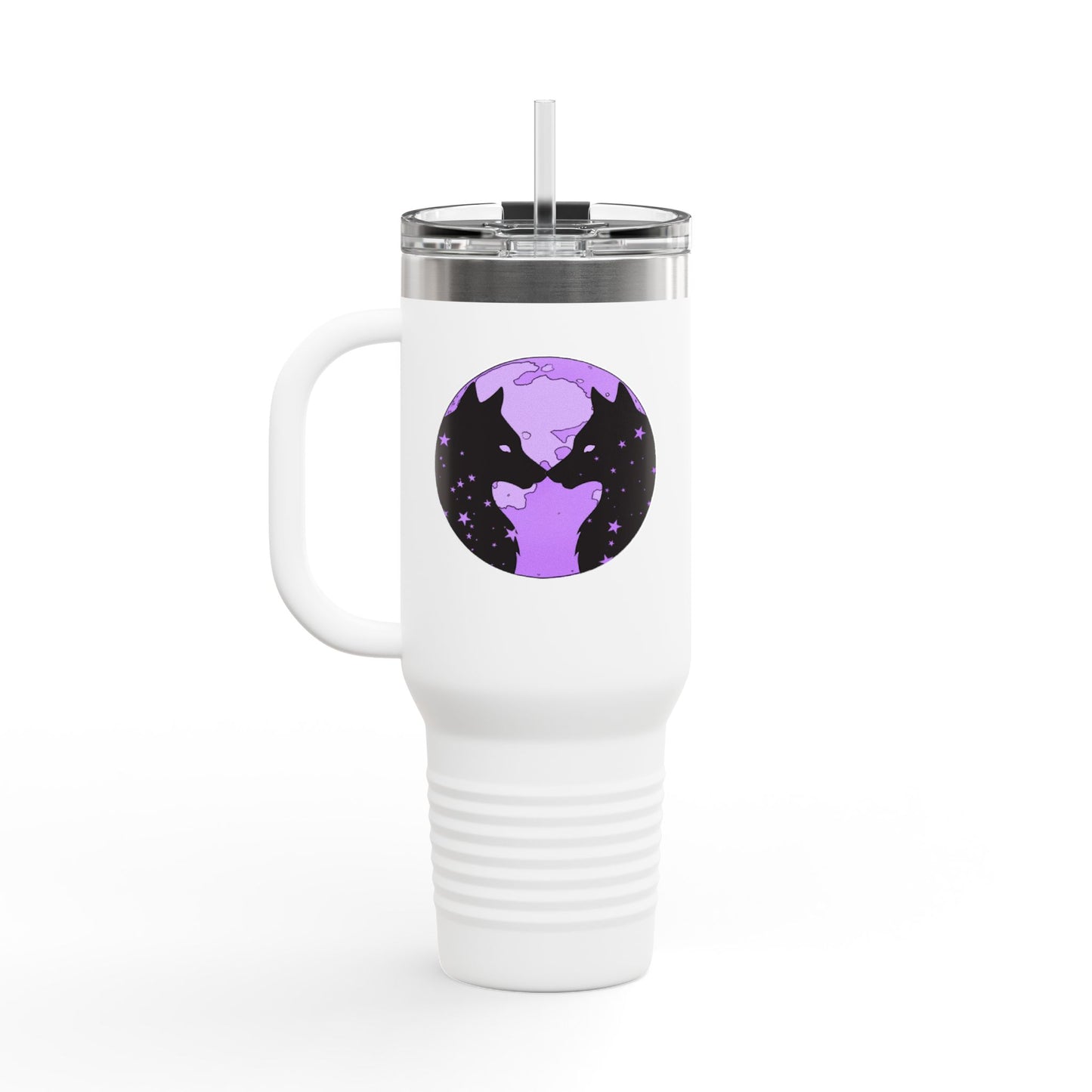 Kissing Wolves Insulated Travel Mug, 40oz
