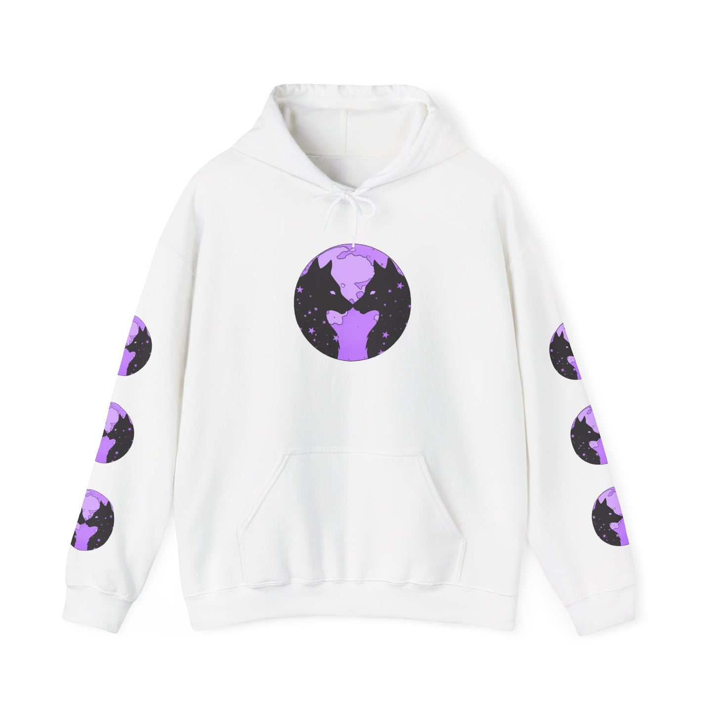 Kissing Wolves Logo Hoodie