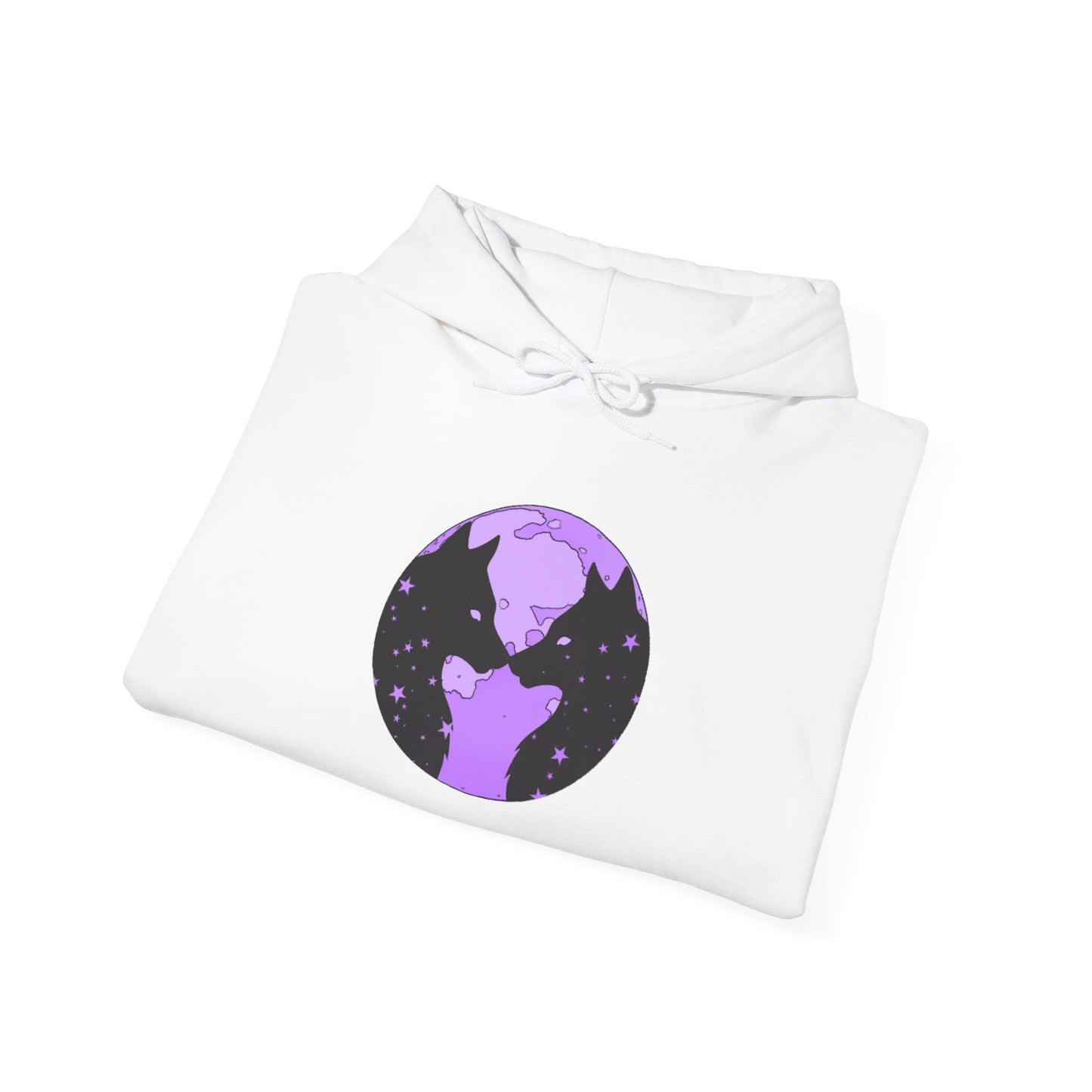 Kissing Wolves Logo Hoodie