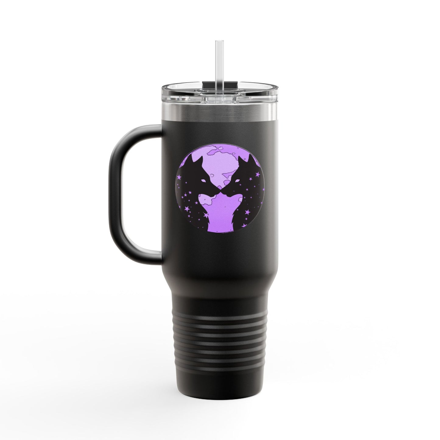 Kissing Wolves Insulated Travel Mug, 40oz