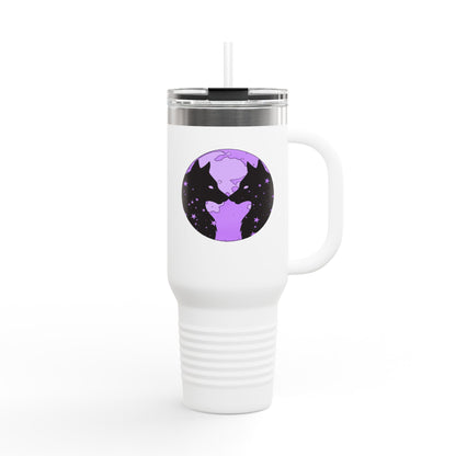 Kissing Wolves Insulated Travel Mug, 40oz